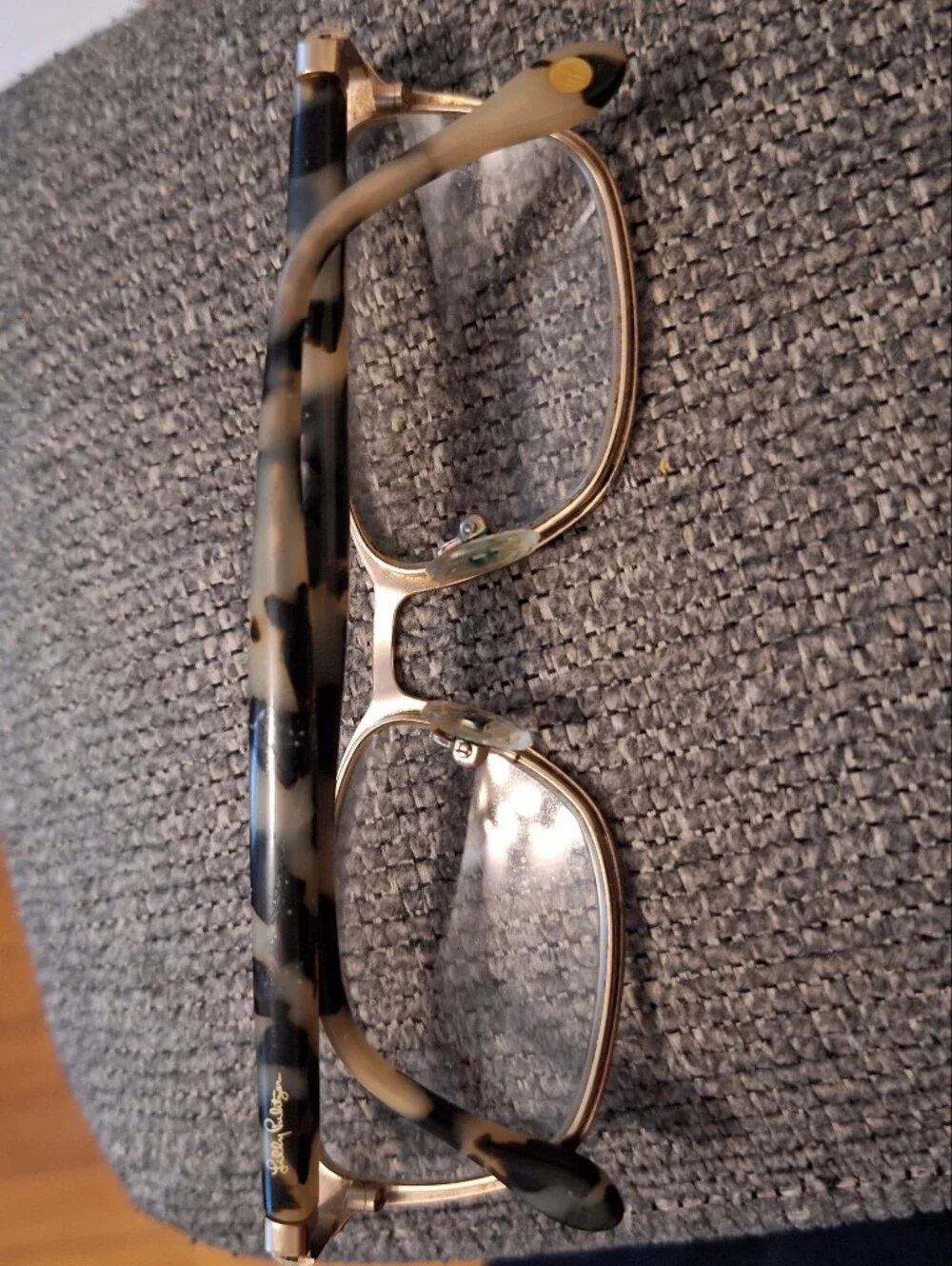 Lilly Pulitzer Tortoiseshell and Gold Women's Eyeglass Frames